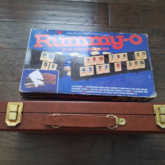 Vintage Rummy-O Game with Carrying Case - Picture 4 of 5